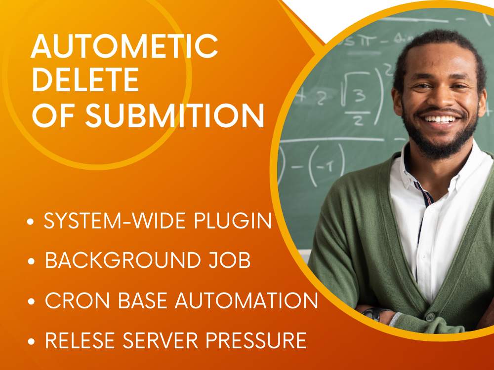 Moodle plug-in for automatic delete of submissions